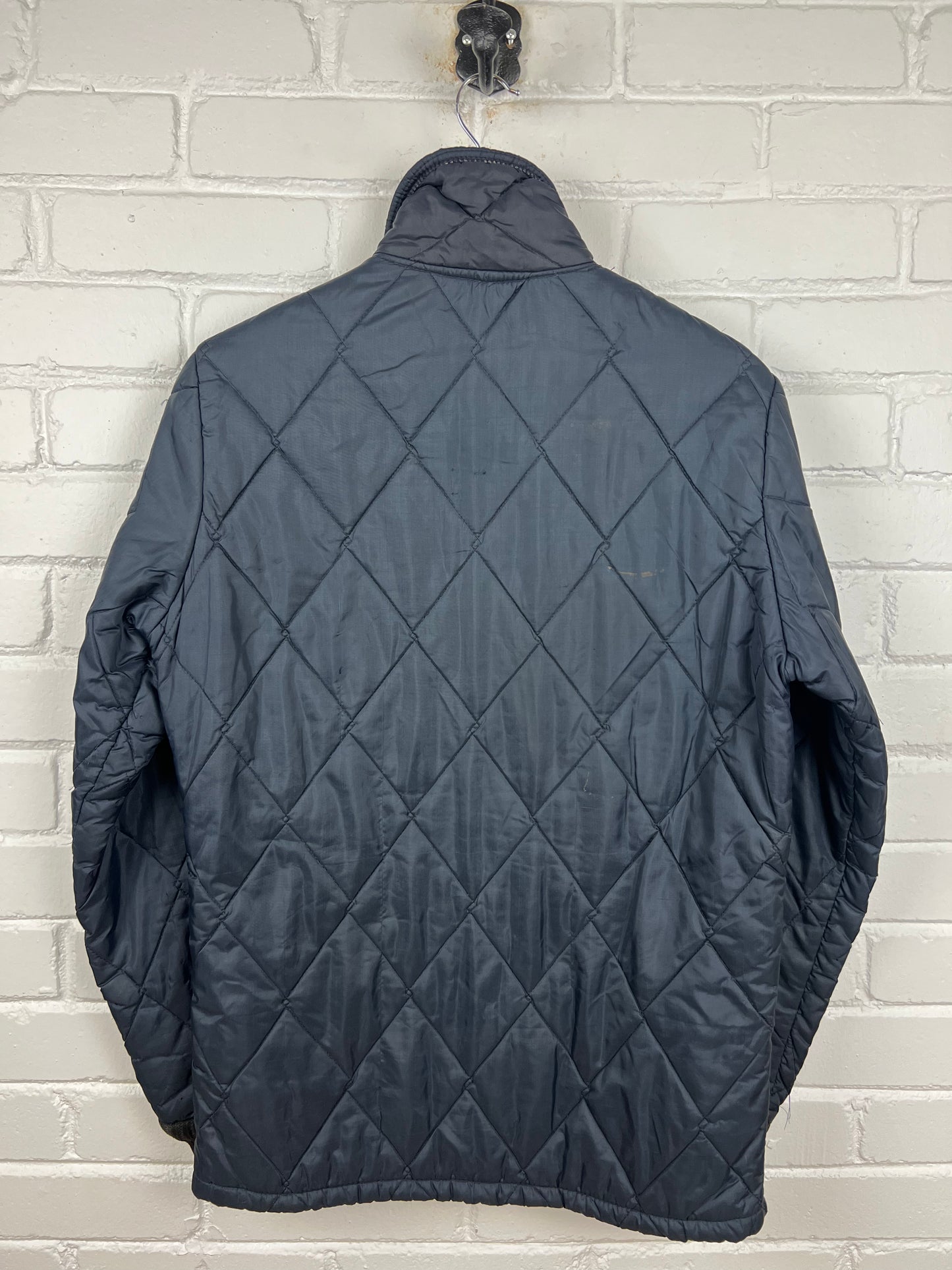 Vintage 80s/90s Quilted Insulated Blank Overcoat Jacket Size M