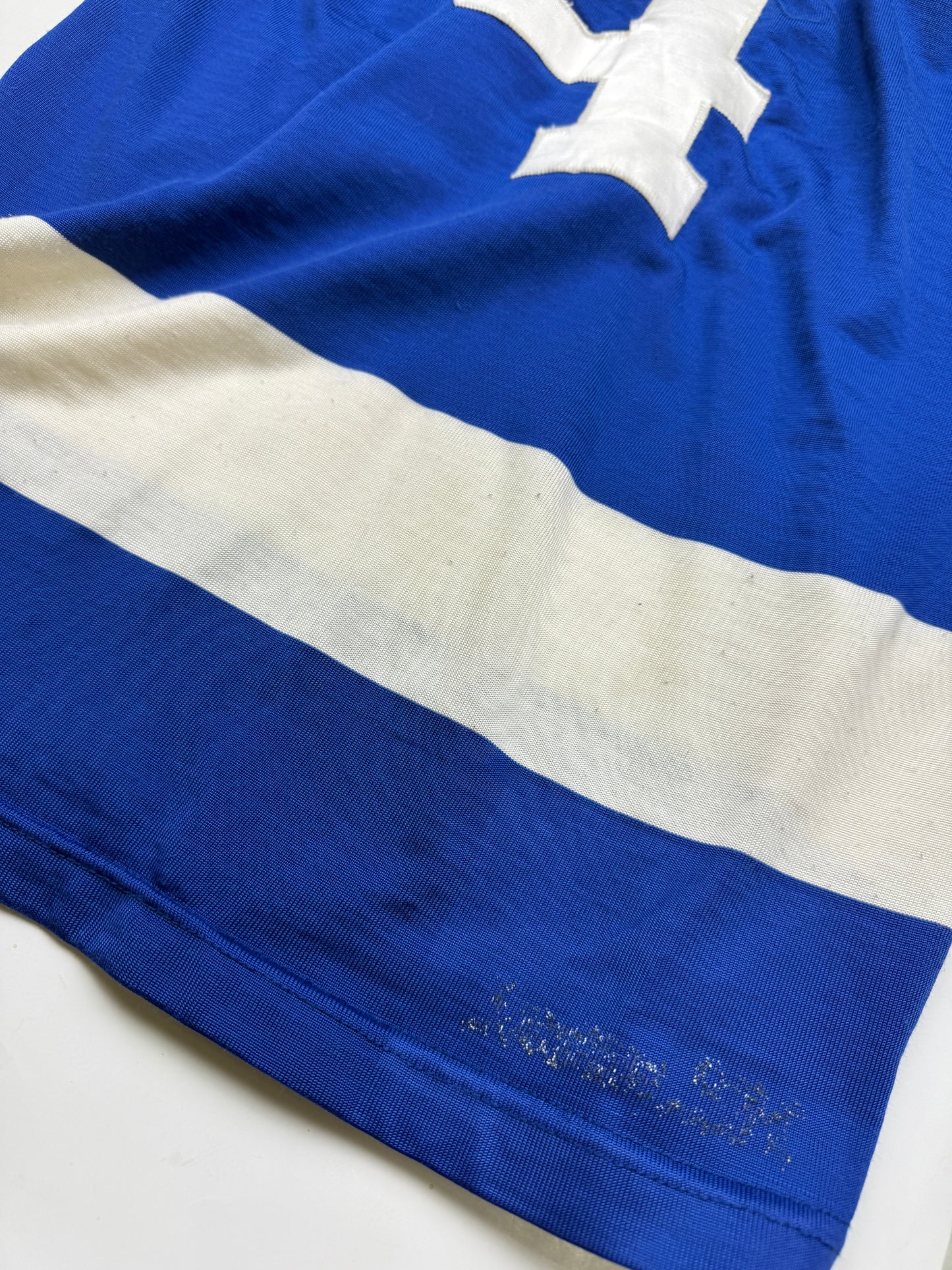 Vintage 80s Bob McGill #4 Toronto Maple Leafs Stitched SK Knit Hockey Jersey Size S