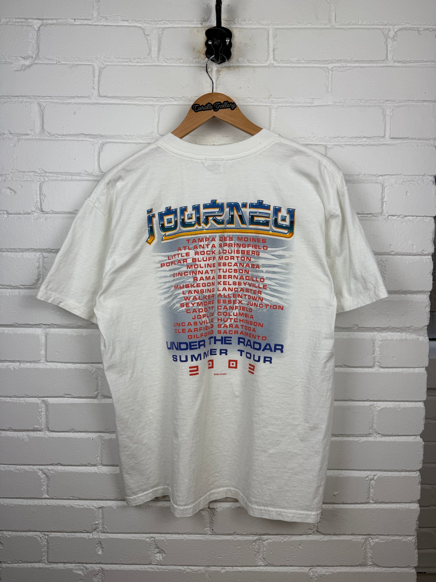 Vintage 2002 Journey Under The Radar Summer Tour Band T Shirt Size L