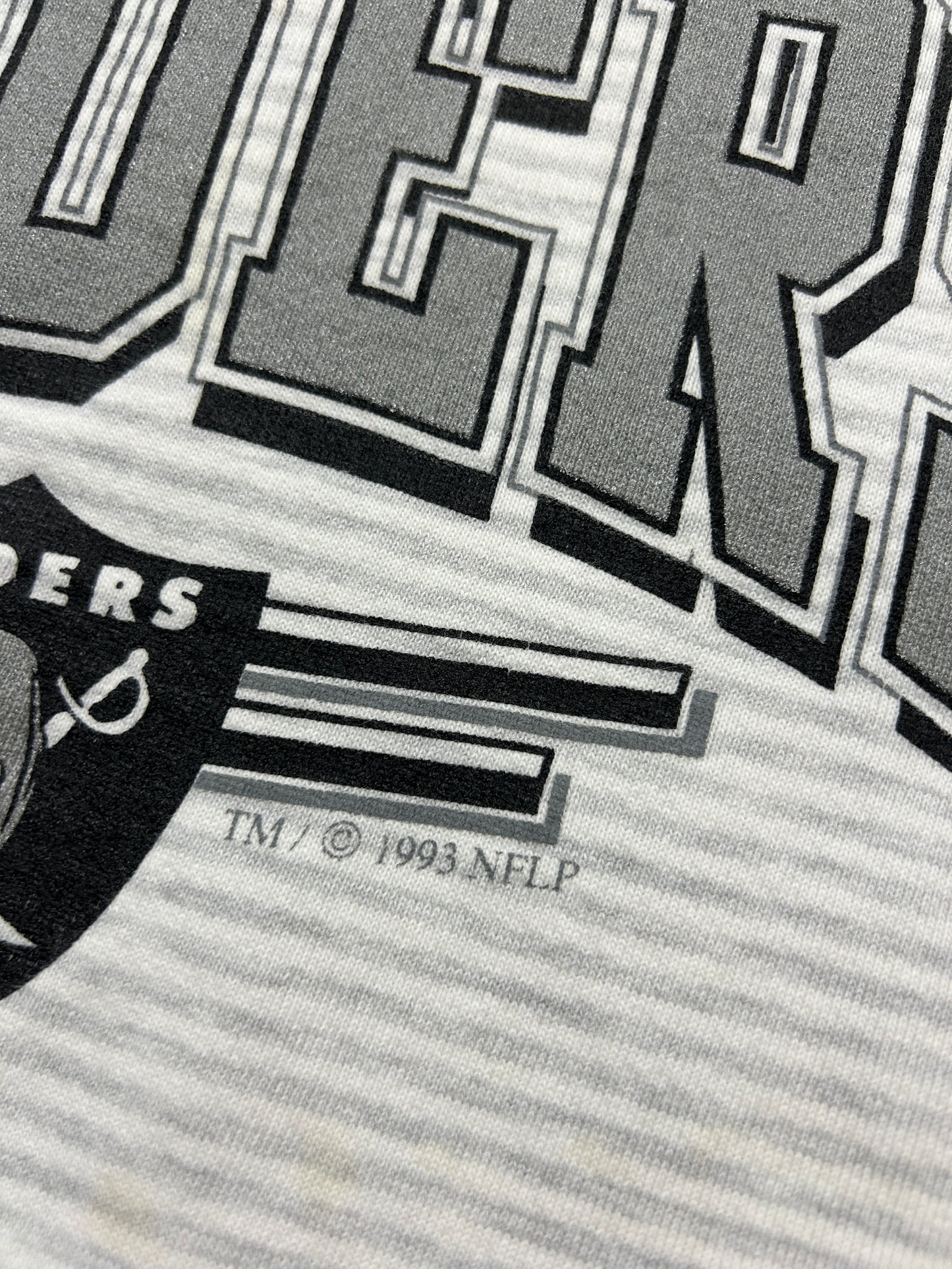 Vintage 1993 Los Angeles NFL Striped Russell Athletic Graphic Sweatshirt Size XXL 90s