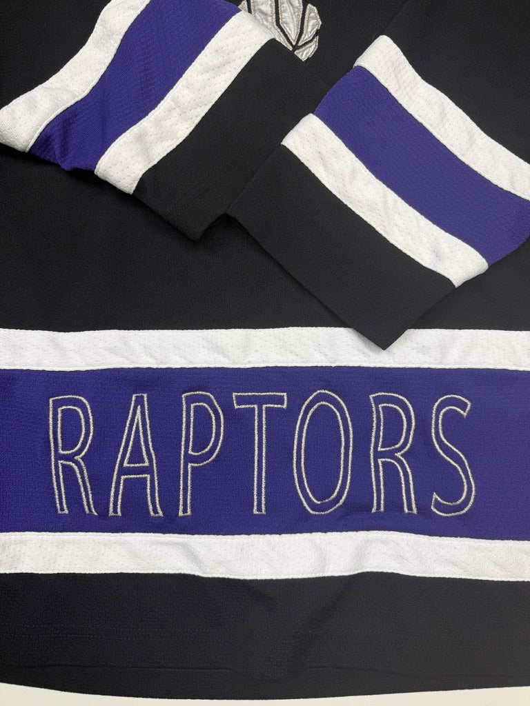 Vitnage 90s Toronto Raptors Stitched Logo Mighty Mac Hockey Jersey Size S