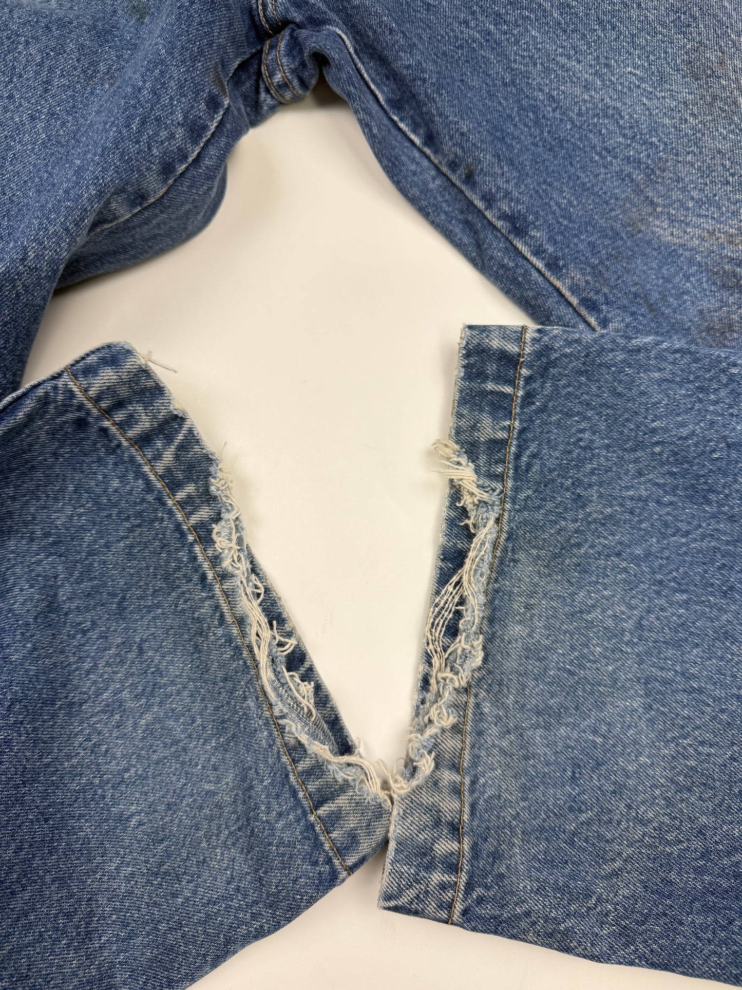 Vintage Y2K Phat Farm Carpenter Style Faded Stonewash Denim Jeans Size 30W