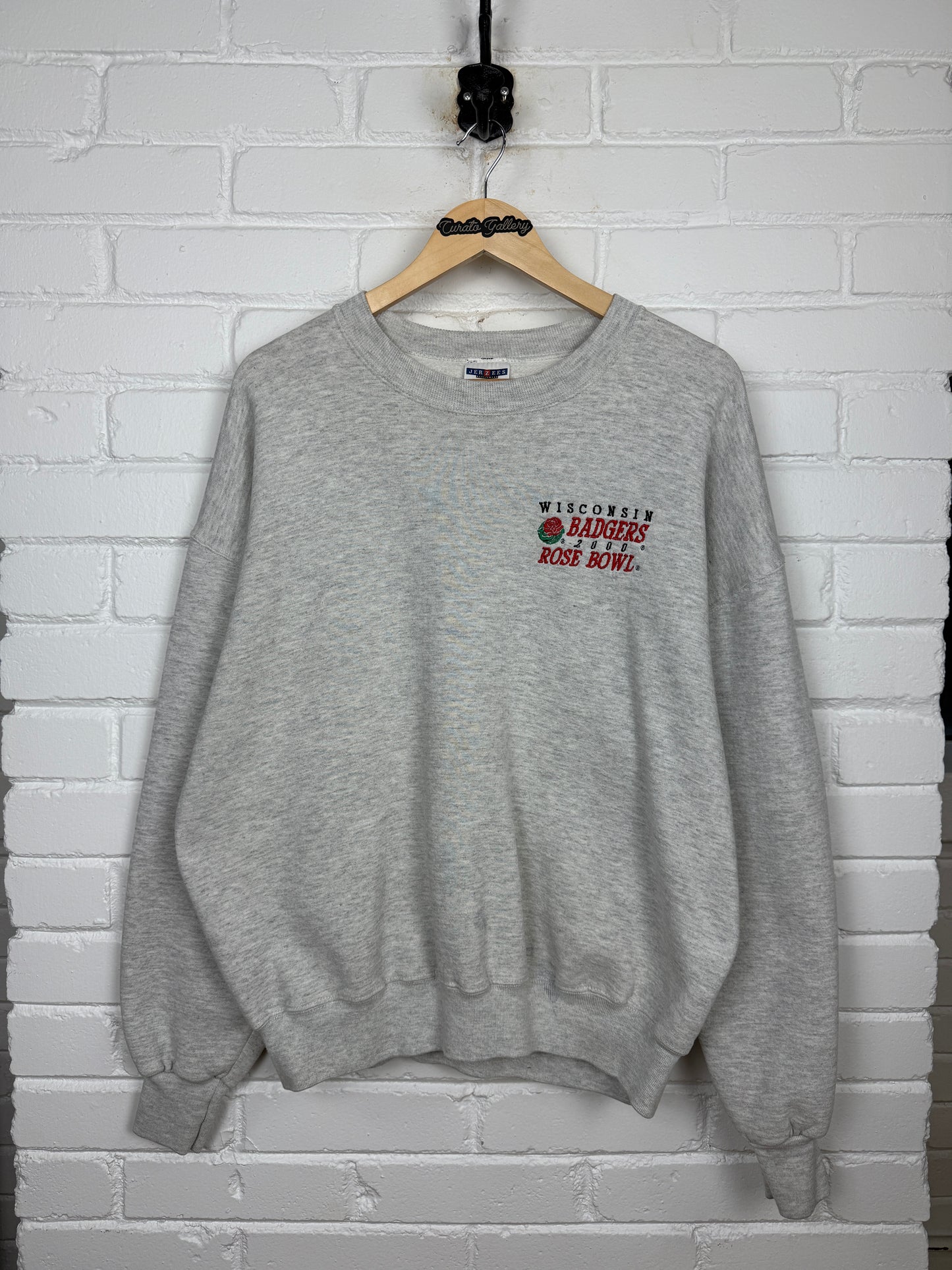 Vintage 2000 Wisconsin Badgers Rose Bowl NCAA Football Embroidered Sweatshirt Size XL