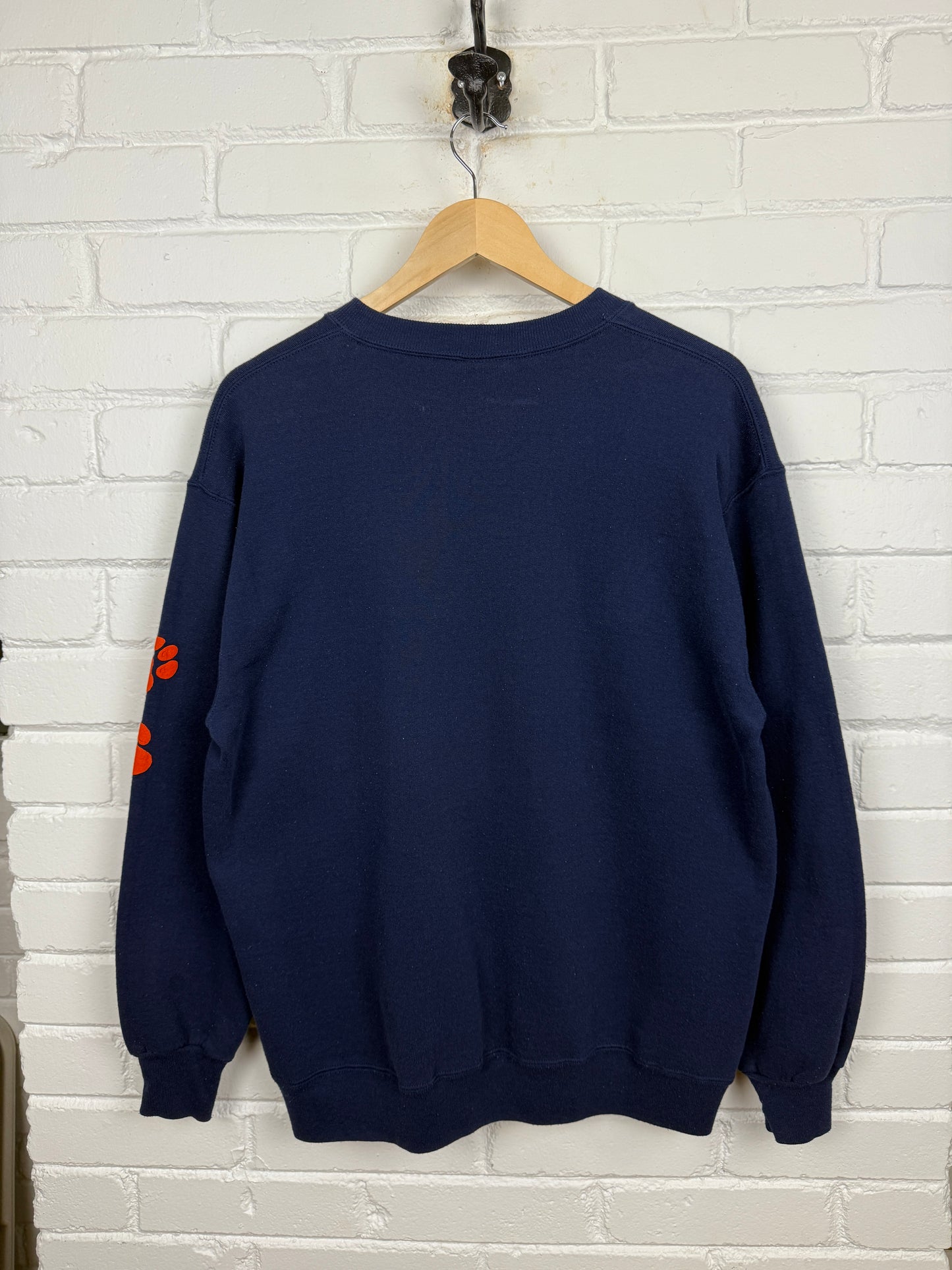 Vintage 90s Clemson Tigers Love Those Tigers Russell Athletic Puff Print Sweatshirt Size XL