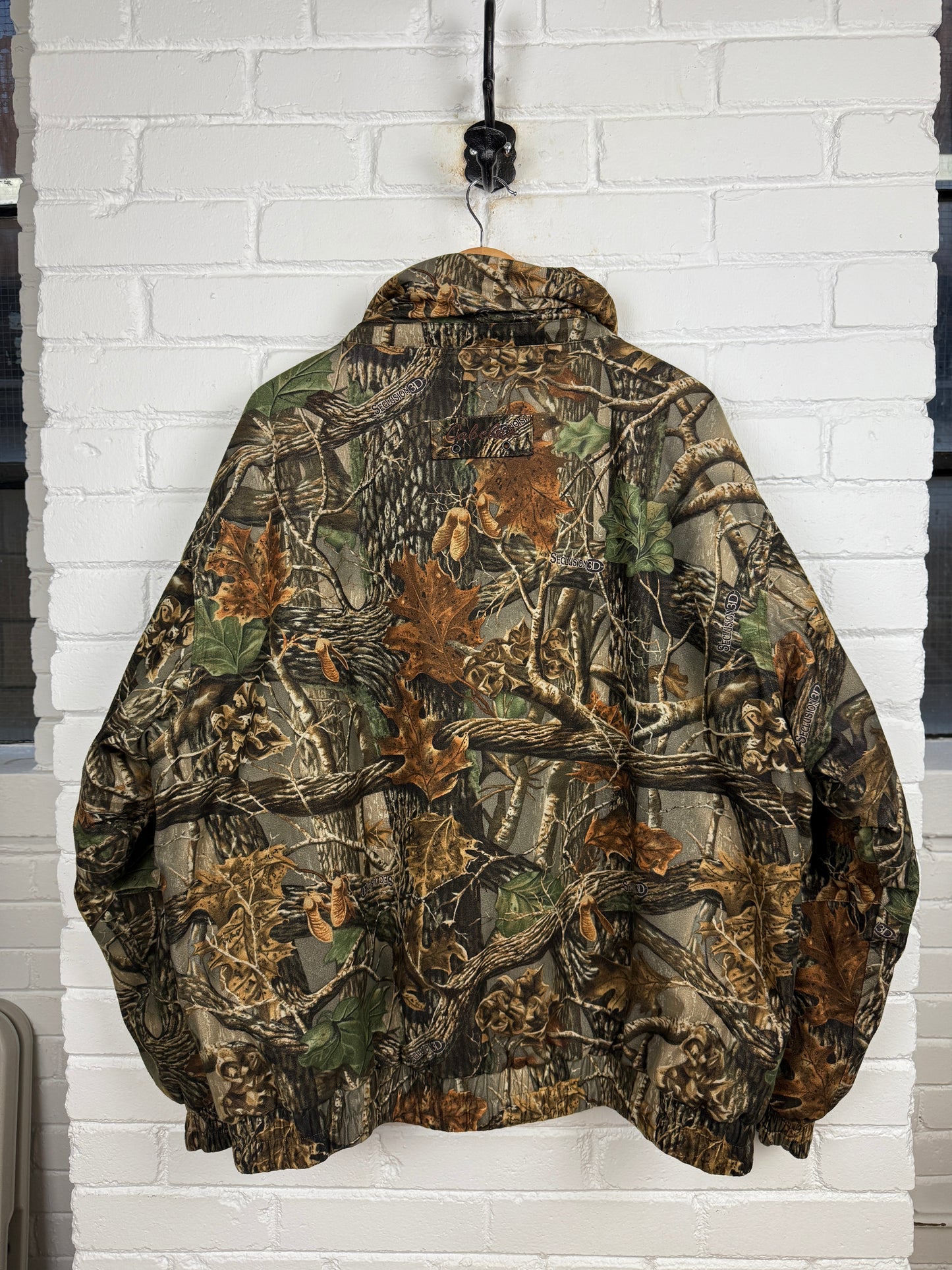 Vintage Cabelas Seclusion 3D Tree Camo Dry Plus Insulated Jacket Size XXL