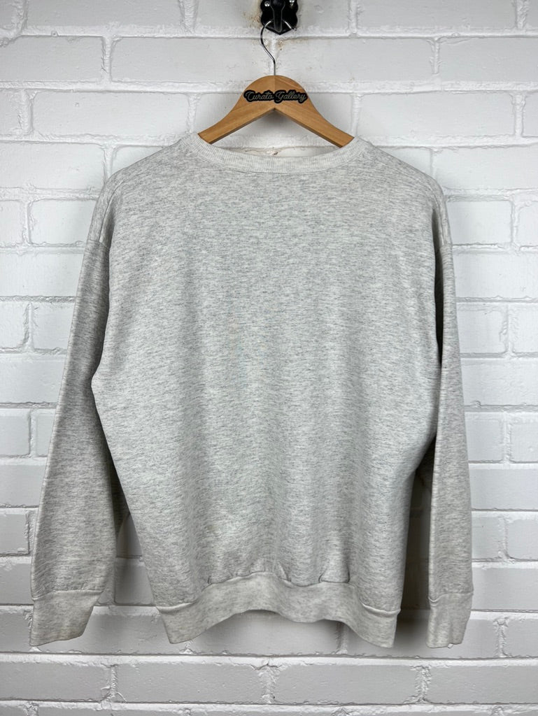 Vintage 90s United States Army Crest Logo Baumholder Germany Crewneck Sweatshirt Size L