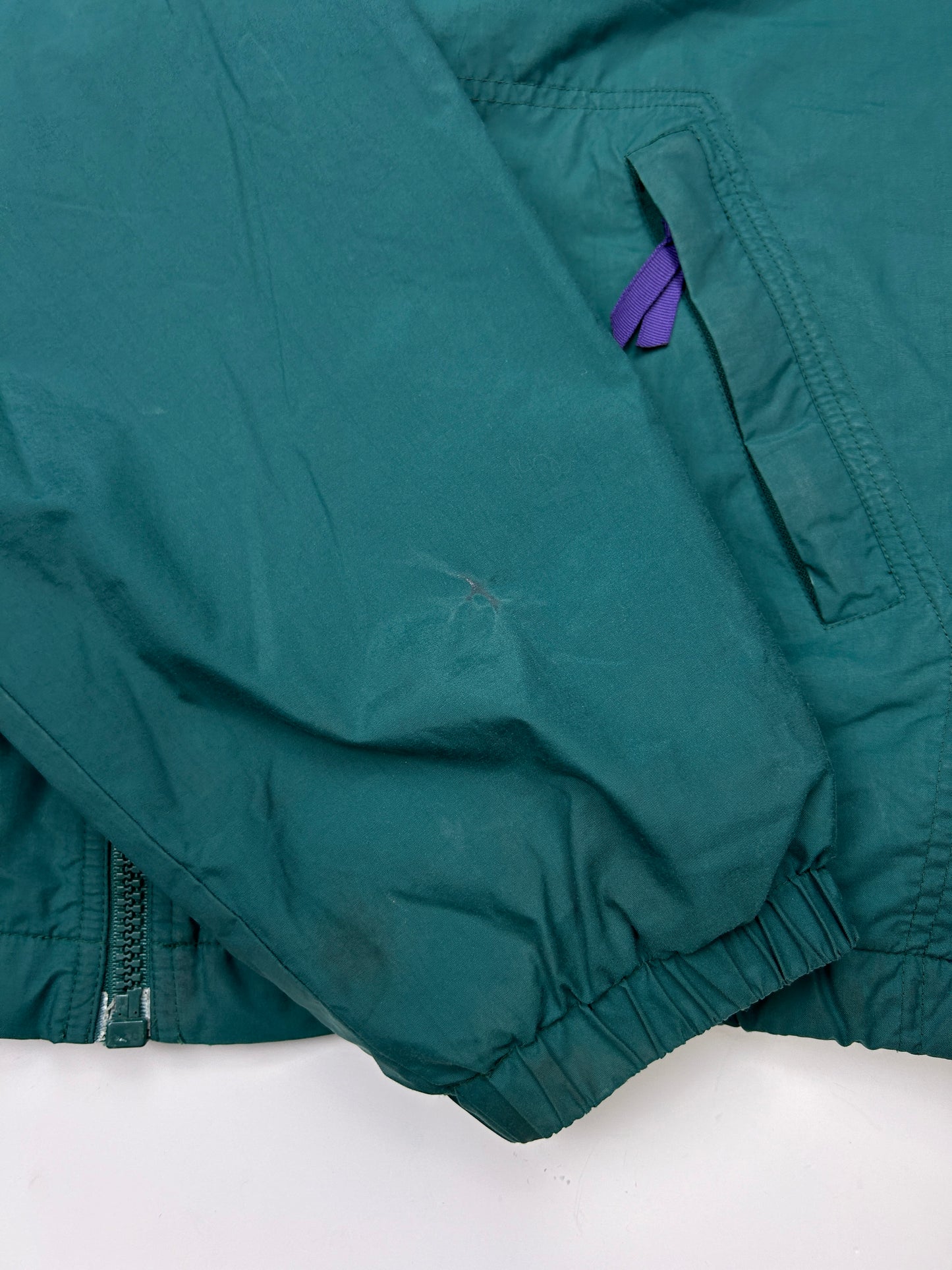 Vintage 90s Gap Fleece Lined Nylon Warm Up Bomber Jacket Size XL