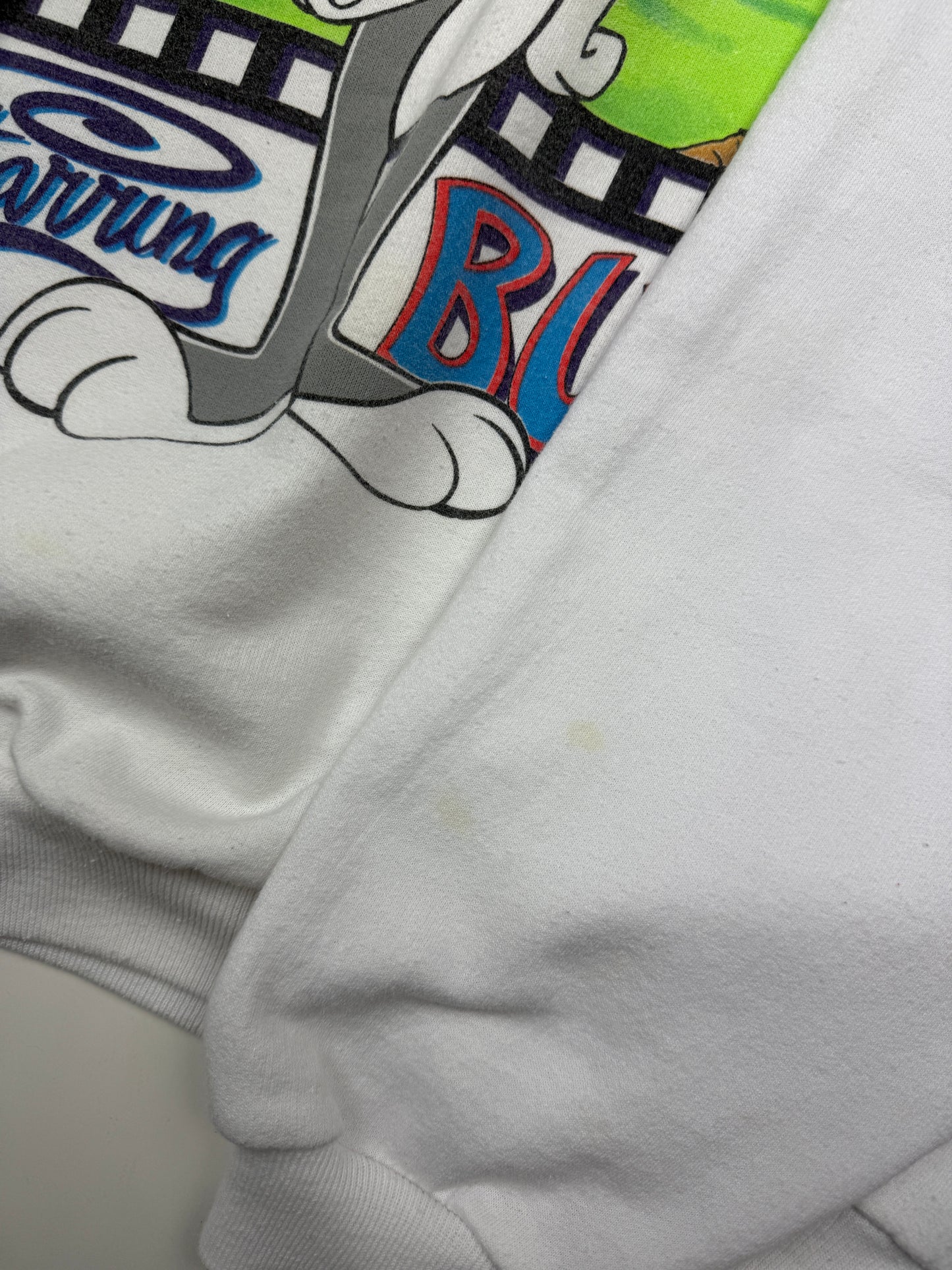 Vintage 90s Looney Tunes Classics Bugs Bunny Cartoon Film Sweatshirt Size XL