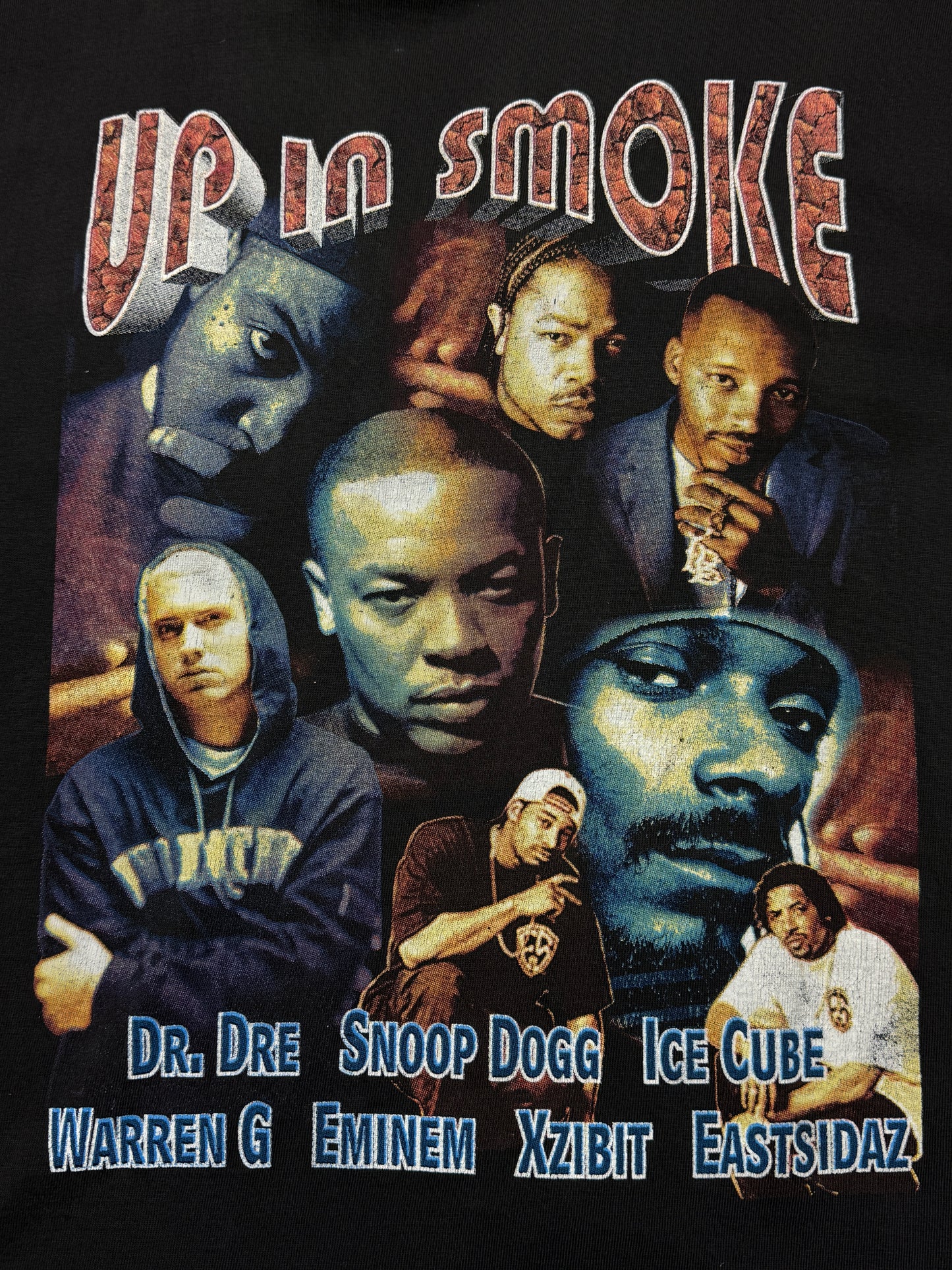 Vintage 2000 Up In Smoke Tour Eminem Dr Dre Snoop Dogg Ice Cube Rap T Shirt Size XL