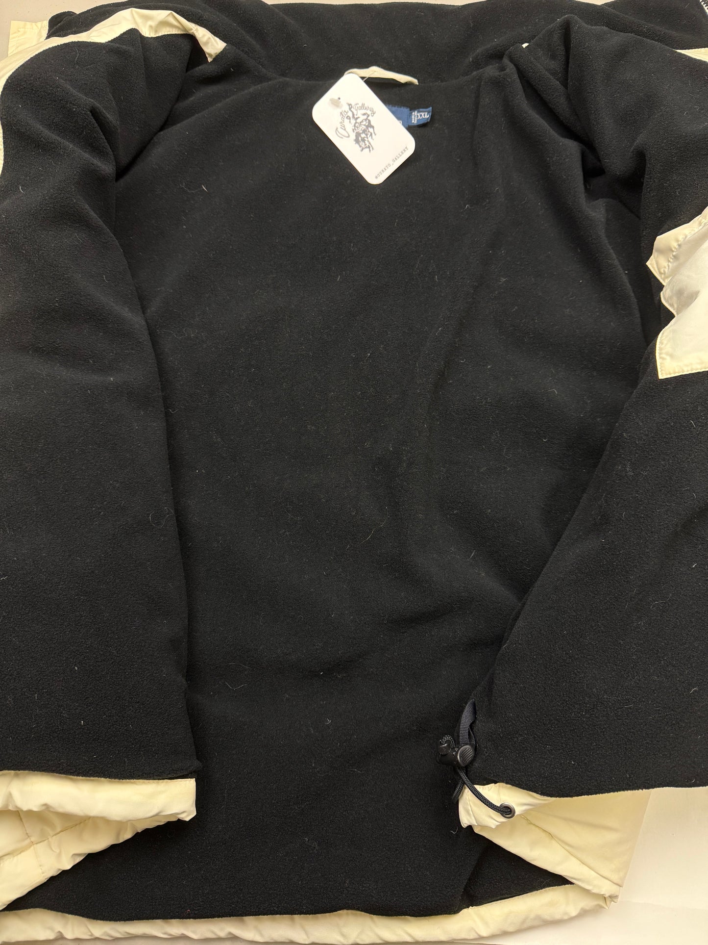 Vintage Polo Ralph Lauren Fleece Lined Insulated Down Puffer Jacket Size XXL White
