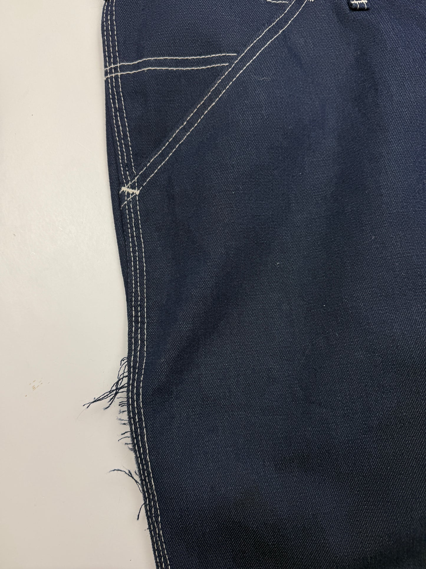 Vintage 60s/70s Sears Perma-Prest Carpenter Pants Denim Blue Jeans Size 35W