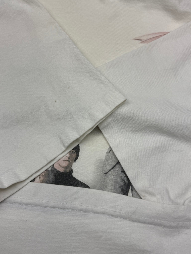 Vintage 1995 The Beatles Umbrellas Band Group Photo Music T Shirt Size L 90s