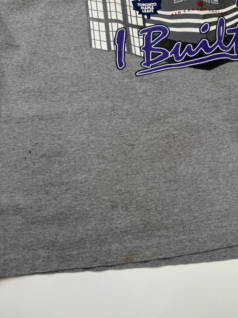 Vitnage 1999 Air Canada Centre Opening Raptors Leafs I Built It T Shirt Size XL 90s