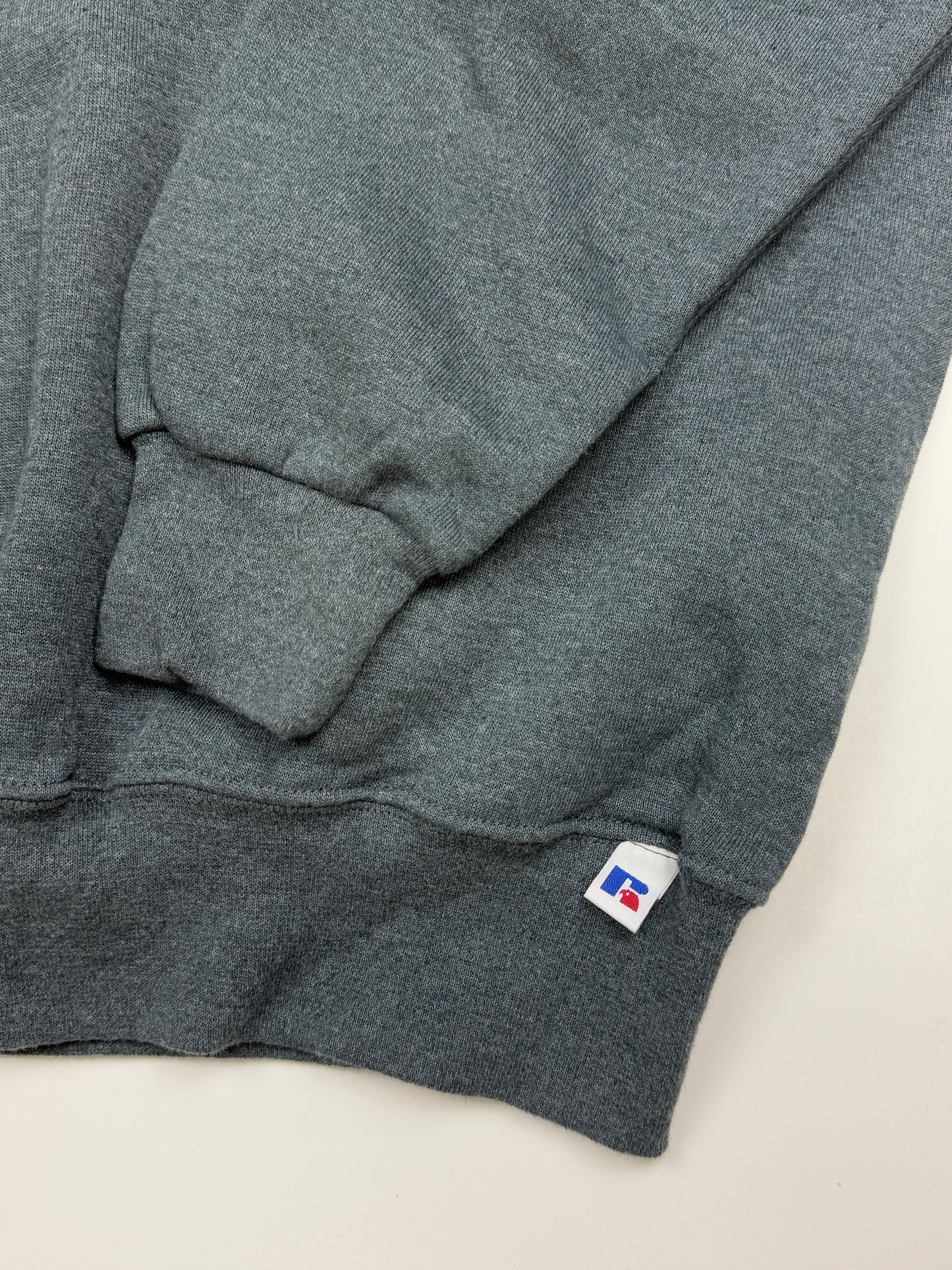 Vintage Russell Athletic Blank Crewneck Sweatshirt Size LT Charcoal Gray