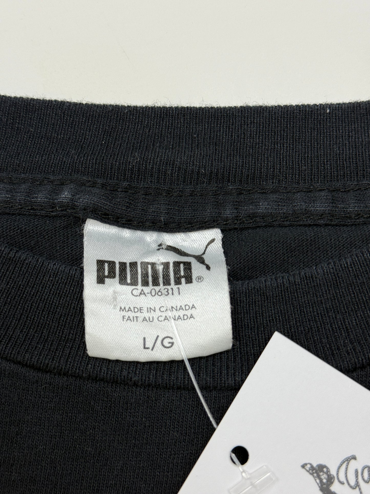 Vintage 2002 Hamilton Tiger Cats Spell Out Graphic Puma T Shirt Size L