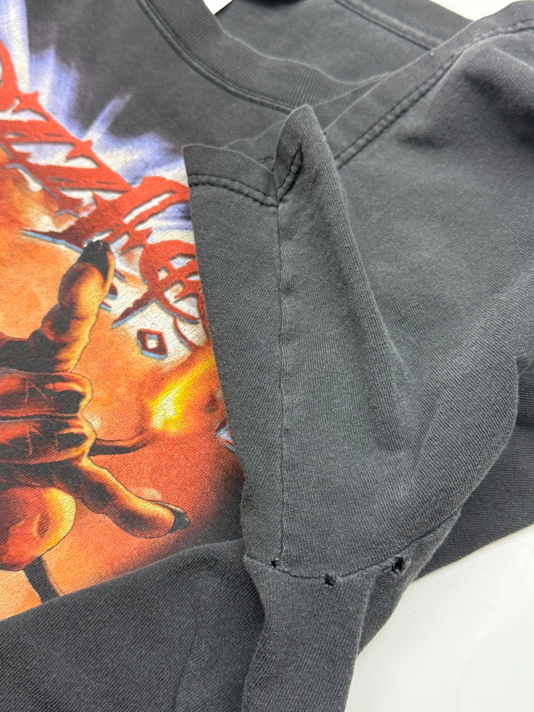 Vintage 2002 Ozzfest Ozzy Osbourne Rob Zombie SOAD Festival Music Band T Shirt Size XXL