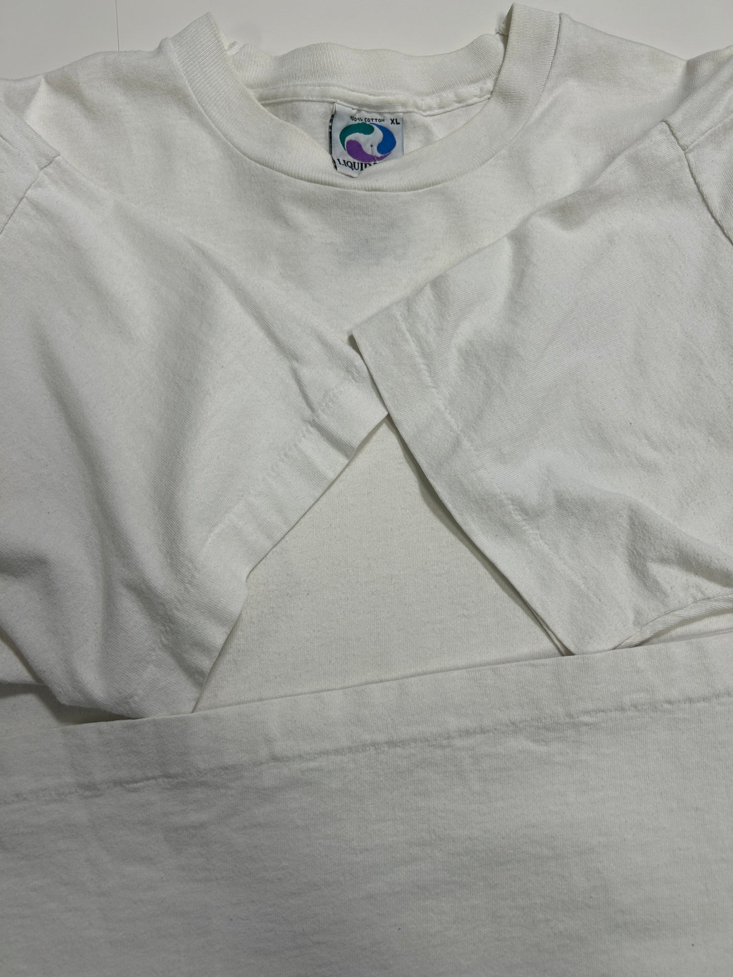 Vintage 1993 Grateful Dead Stealie Skull Liquid Blue Band Music T-Shirt Size XL 90s