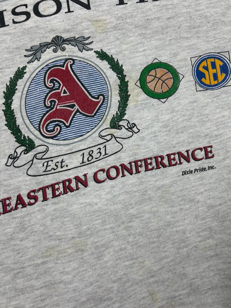 Vintage 90s Albama Crimson Tide SEC Roll Tide Russell Athletic Graphic Sweatshirt Size L
