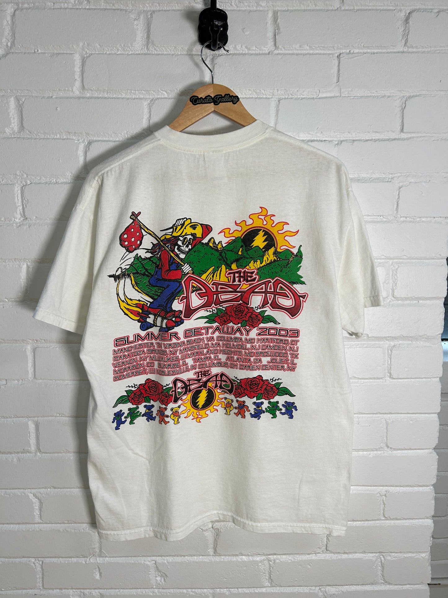 Vintage 2003 Grateful Dead Summer Getaway The Dead Tour Band Music T-Shirt Size L