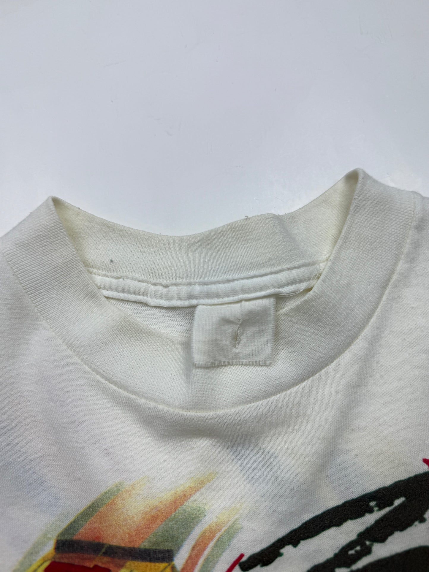 Vintage 1992 NASCAR Winston Cup Series Racing Pop Art Pocket T Shirt Size XL
