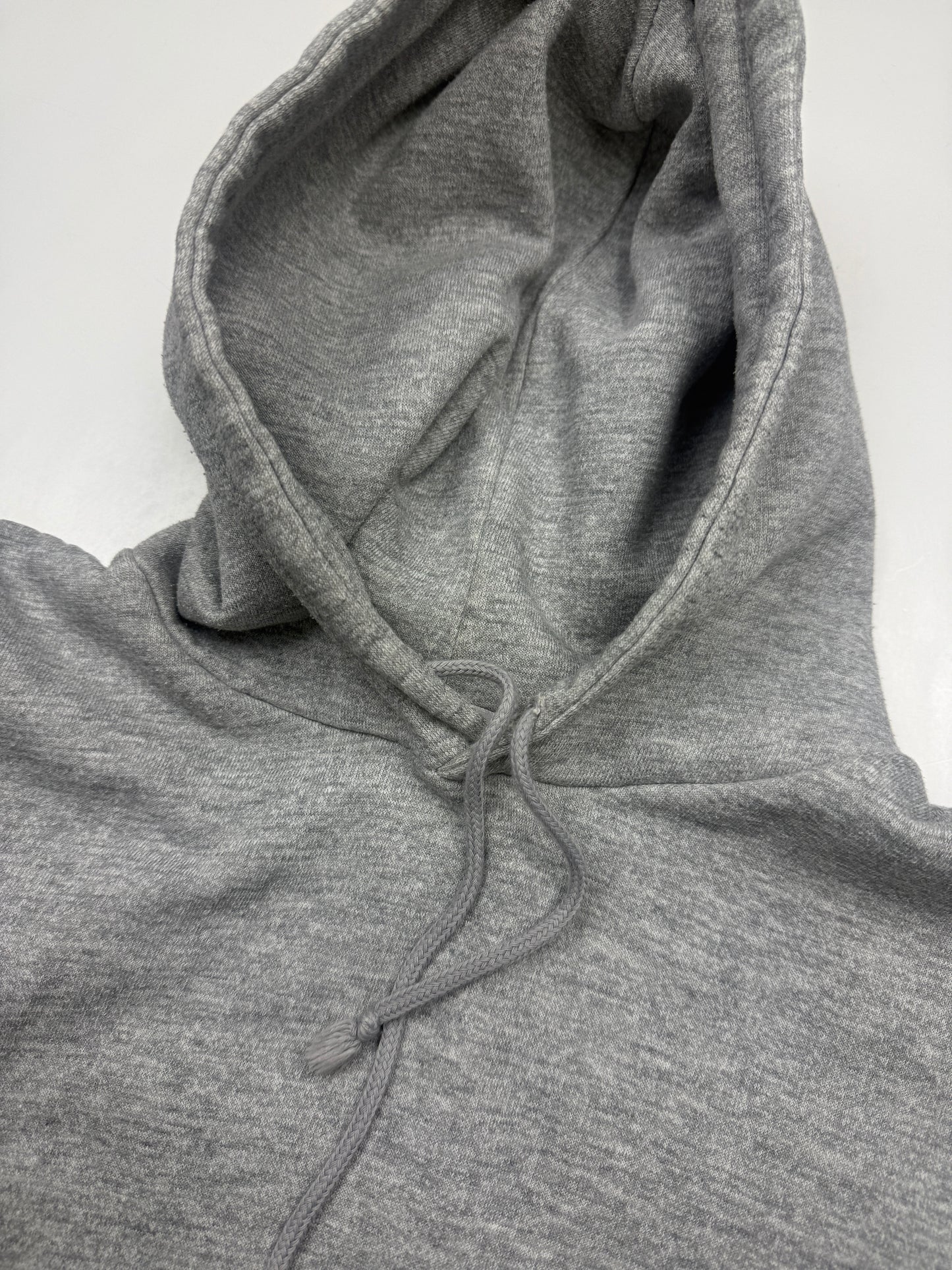 Vintage 80s Wear Guard Thermal Lined Blank Heather Gray Hooded Sweatshirt Size L