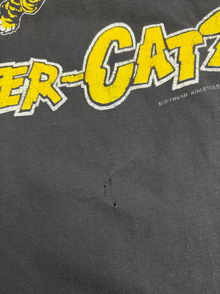 Vintage 1992 Hamilton Tiger-Cats CFL Football Graphic T Shirt Size L 90s