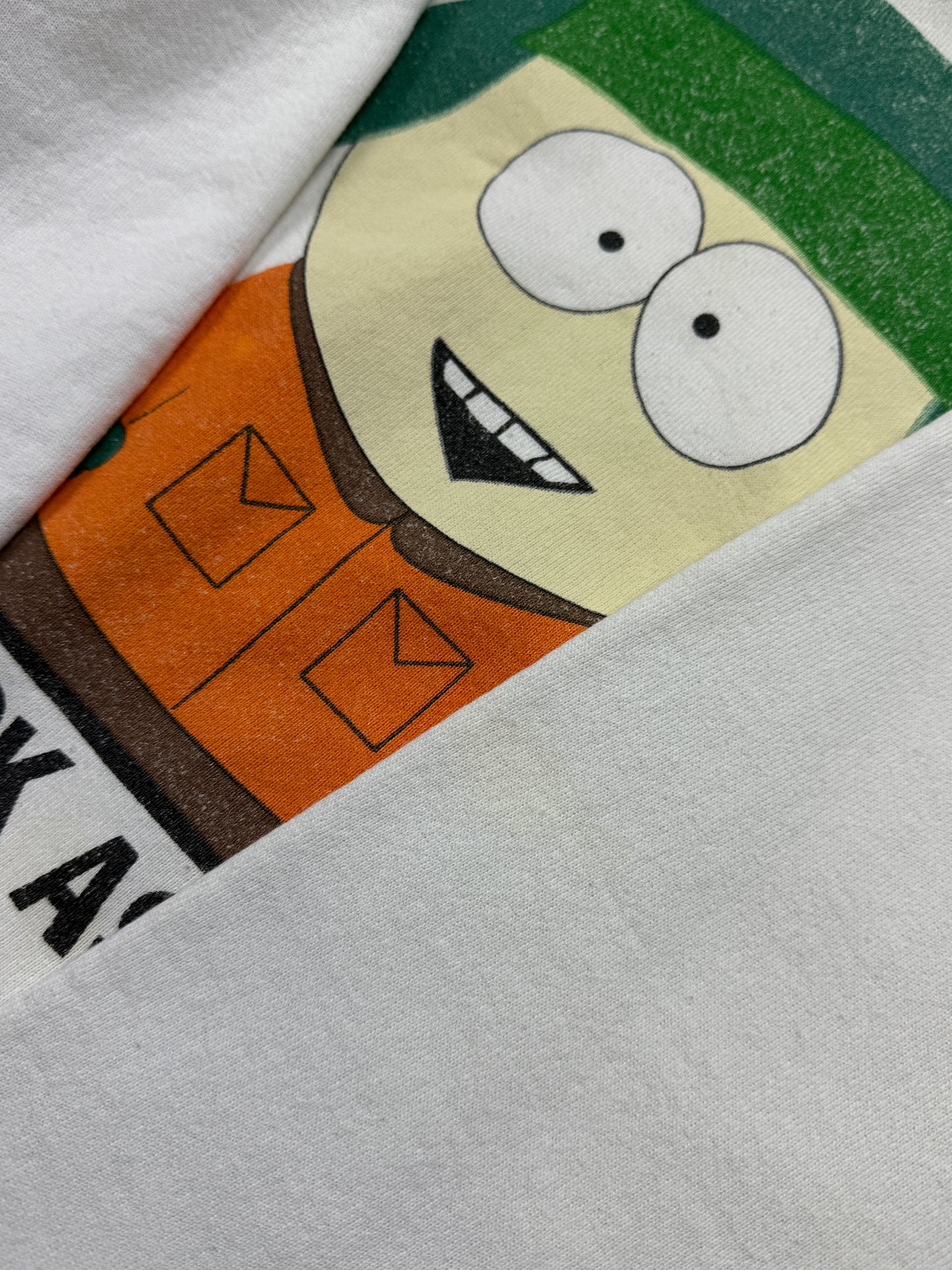 Vintage 90s South Park Kyle Kick Ass Comedy Central Cartoon TV Show Sweatshirt Size XL