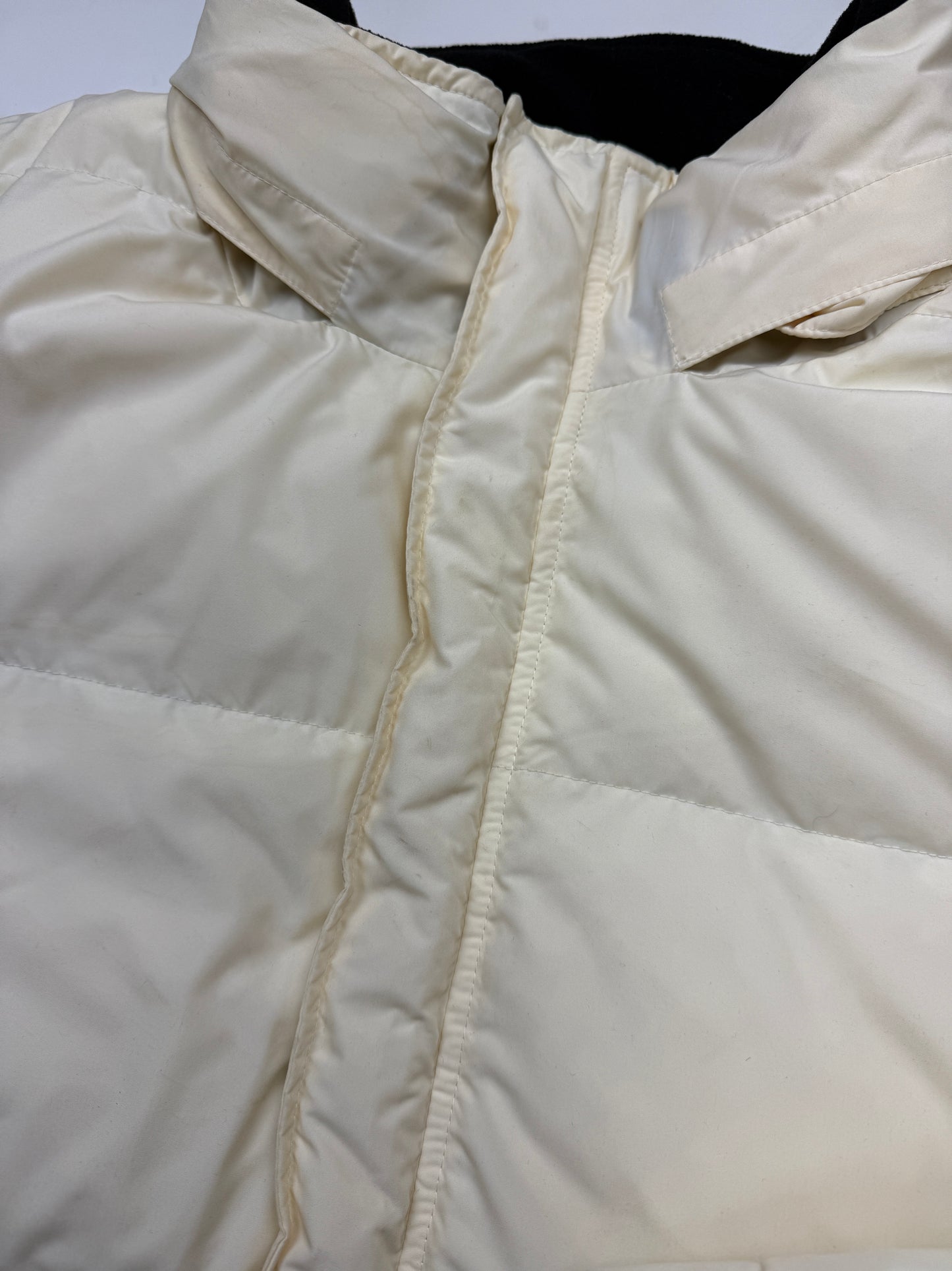 Vintage Polo Ralph Lauren Fleece Lined Insulated Down Puffer Jacket Size XXL White