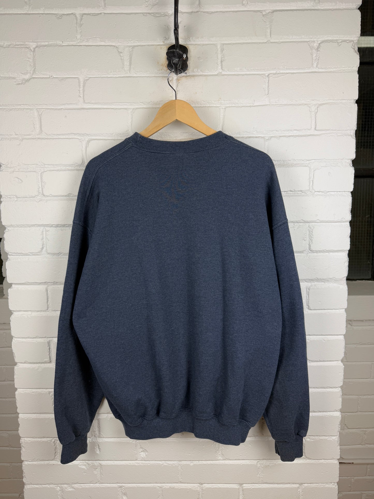 Russell Athletic Boxy Fit Blank Crewneck Sweatshirt Size XL Charcoal Blue
