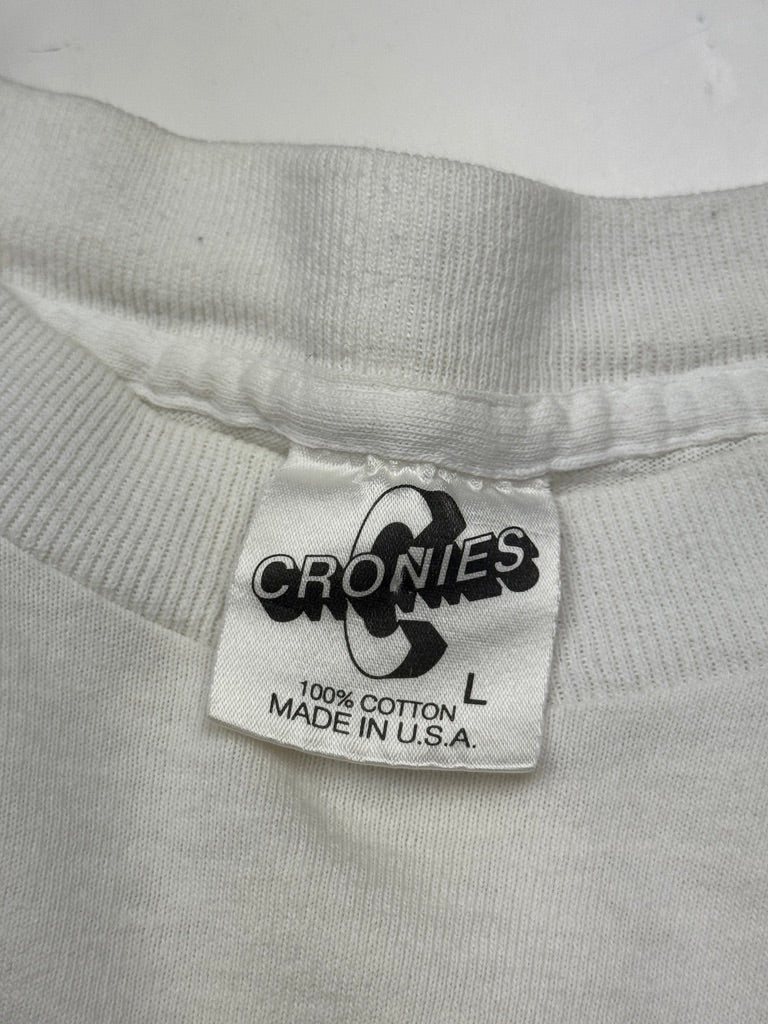 Vintage 1995 The Beatles Umbrellas Band Group Photo Music T Shirt Size L 90s