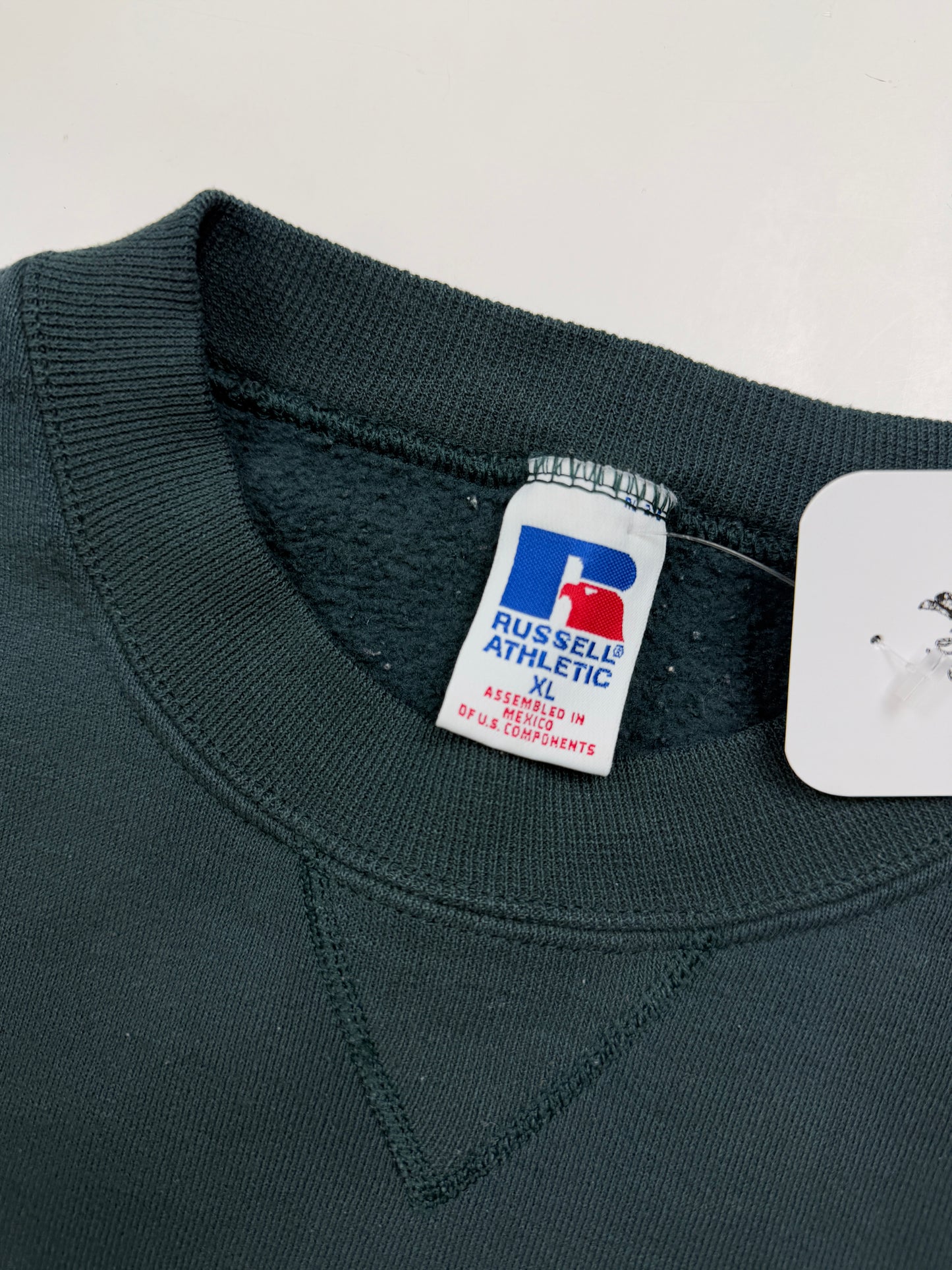 Vintage 90s Russell Athletic Boxy Fit Blank Crewneck Sweatshirt Size XL