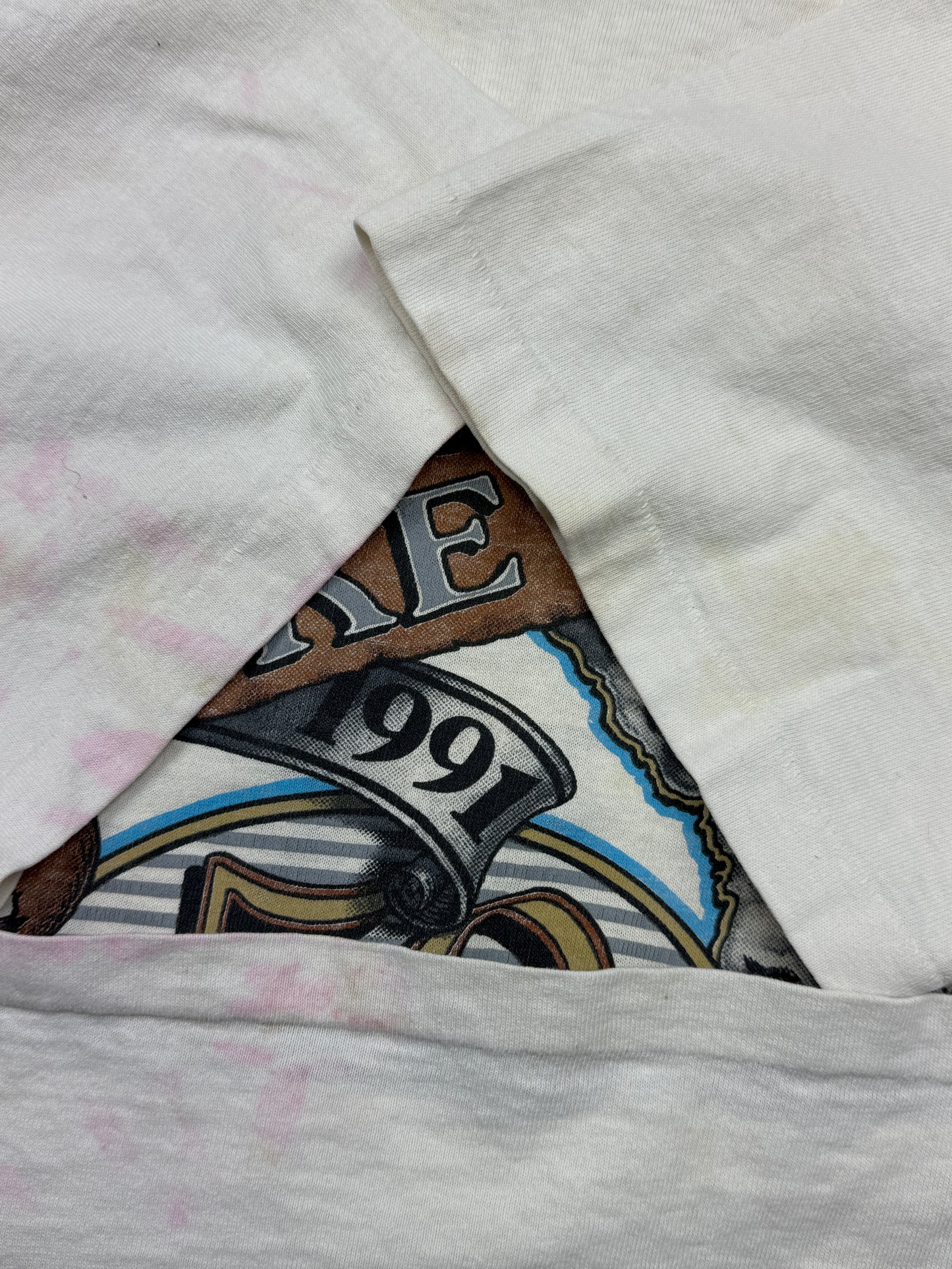 Vintage 1991 Harley Davidson 3D Emblem Dayton Bach Bike Week 50 Years T Shirt Size L 90s