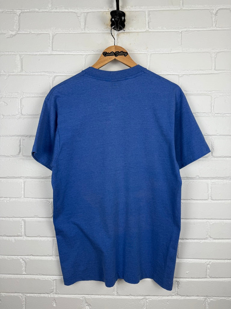 Vintage 1991 Duke Blue Devils National Champs NCAA Basketball March Madness T Shirt Size L 90s