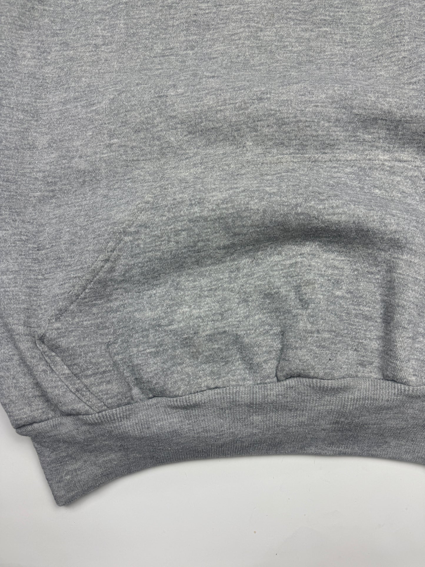 Vintage 80s Wear Guard Thermal Lined Blank Heather Gray Hooded Sweatshirt Size L