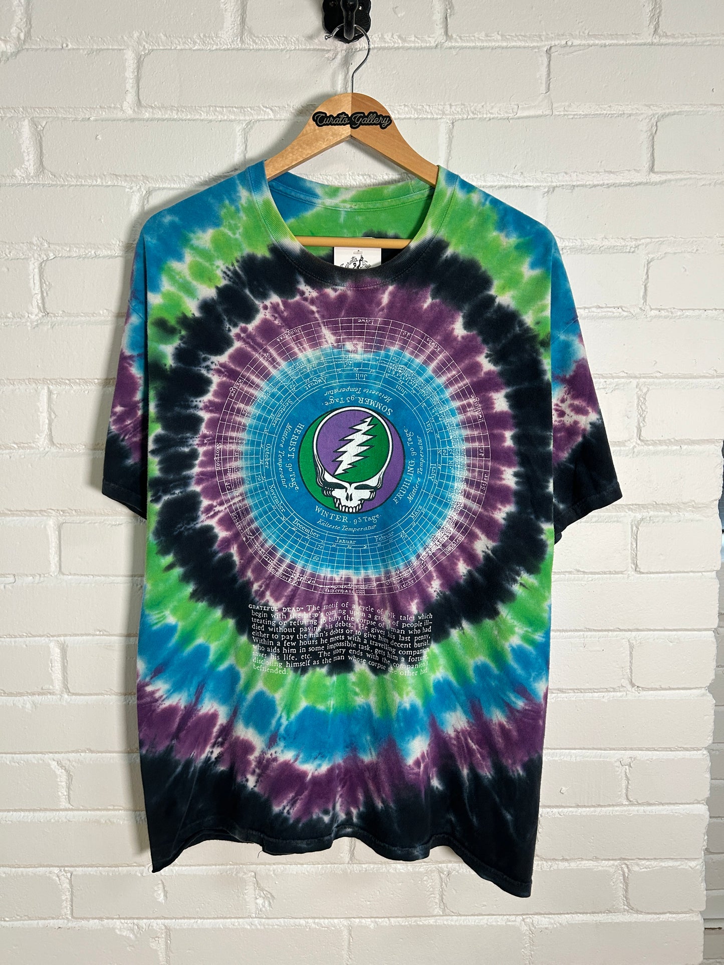Vintage 2000 Grateful Dead 25 Tie-Dye Band Music Graphic T-Shirt Size XL