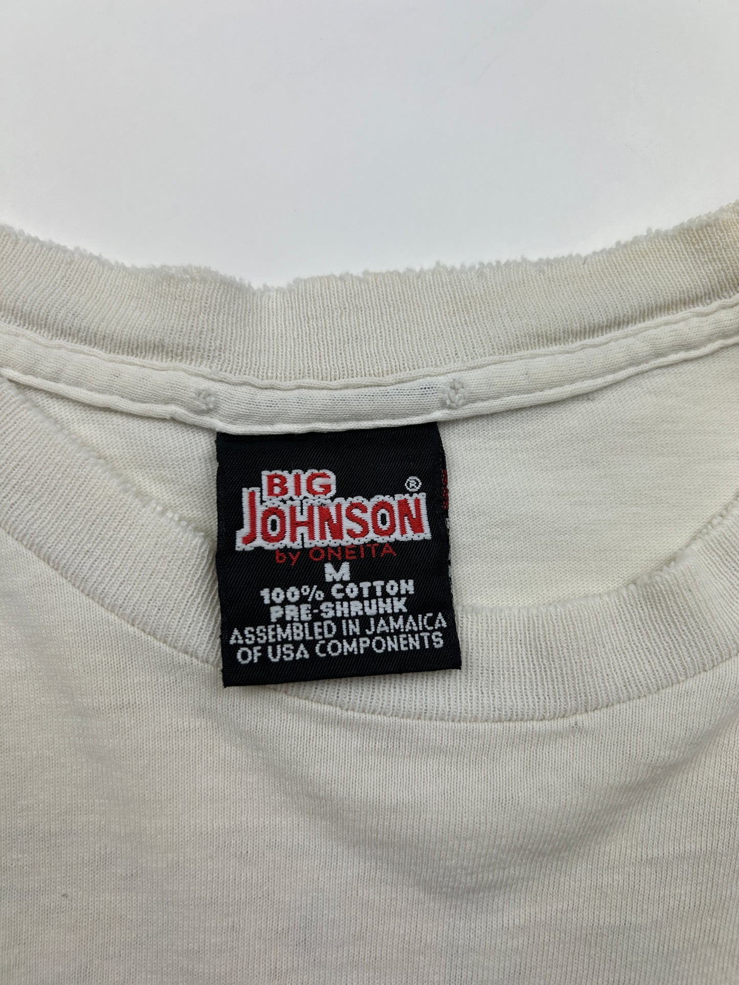 Vintage 90s Big Johnson Truck Stop Pull It In Fill'er Up T Shirt Size M