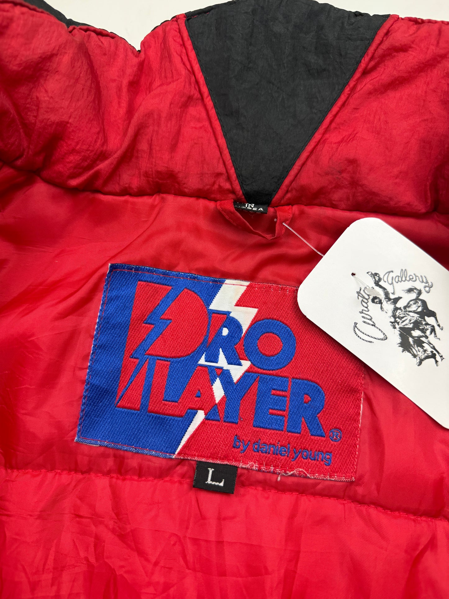 Vintage 90s Budweiser King Of Beers Embroidered Insulated Pro Player Jacket Size L