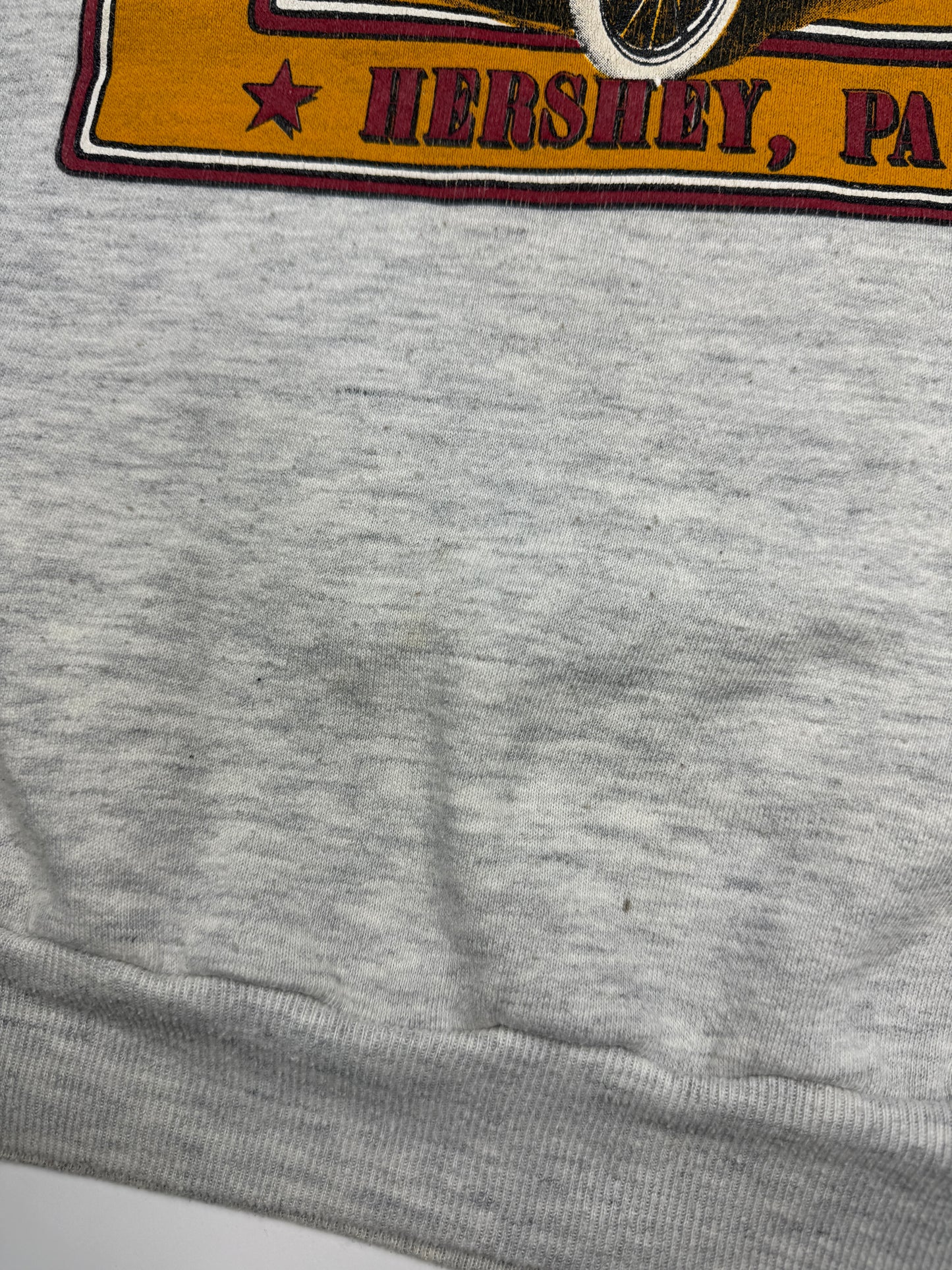 Vintage 1988 Antique Auto Show Hershey PA Logo Crest Crewneck Sweatshirt Size XL 80s