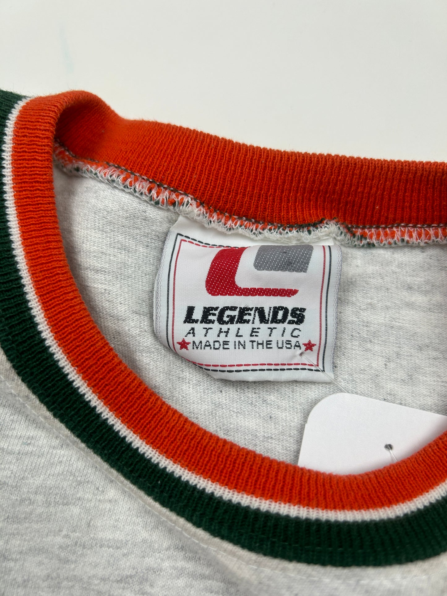 Vintage 90s Miami Hurricanes Embroidered Spell Out NCAA Size XL