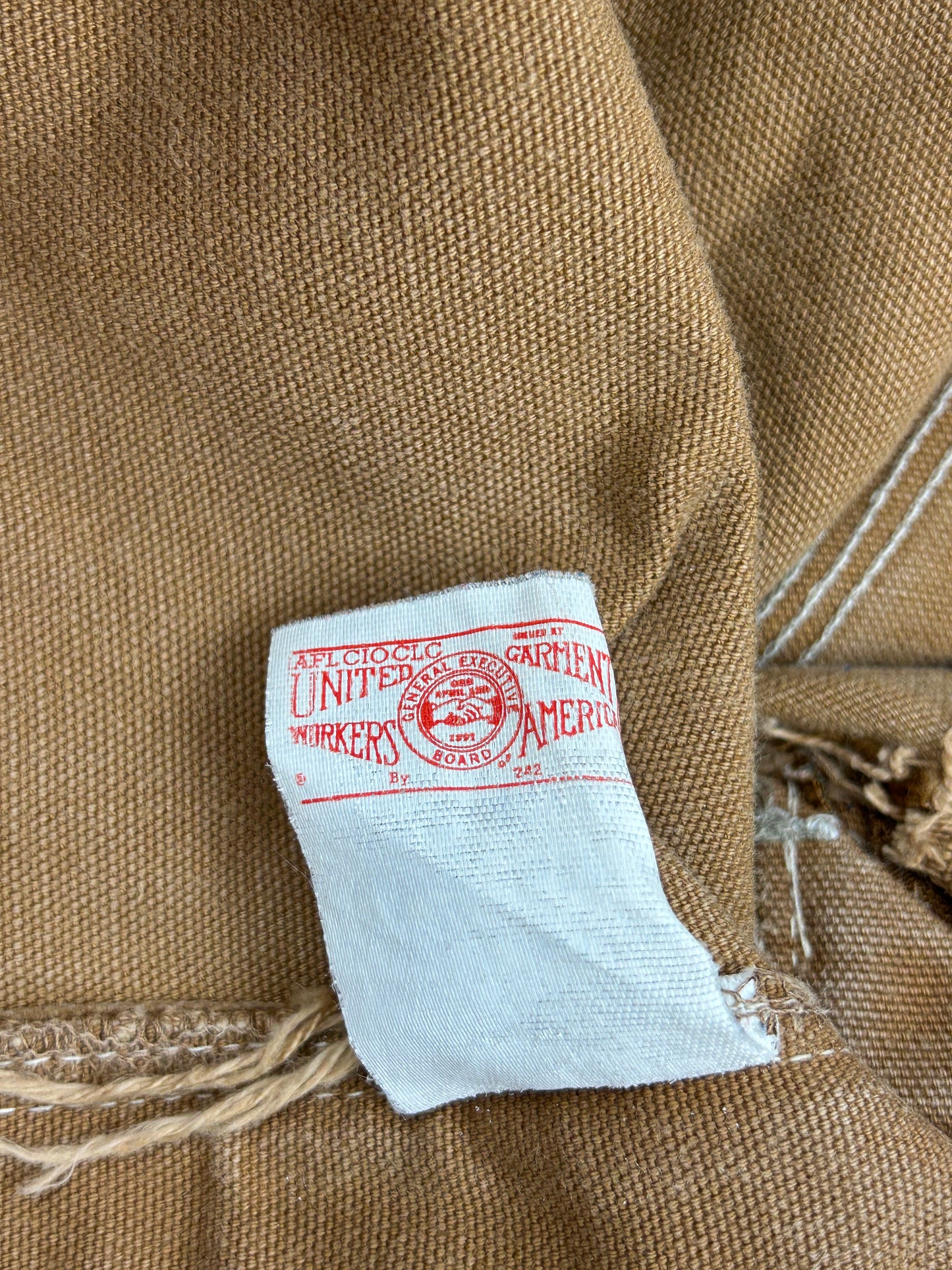 Vintage 1989 Carhartt Canvas 100 Year Anniversary Double Knee Pants Size 38W 80s