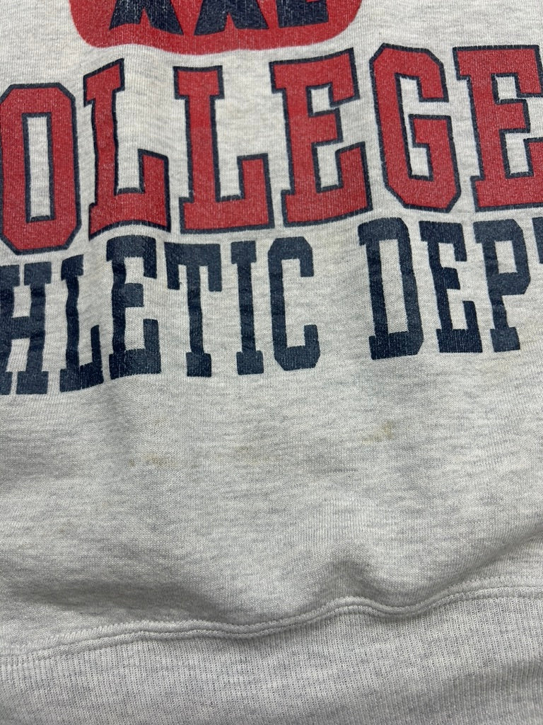 Vintage 90s Cenrtal College Big Graphic Colliegate Russel Athletic Sweatshirt Size XXL