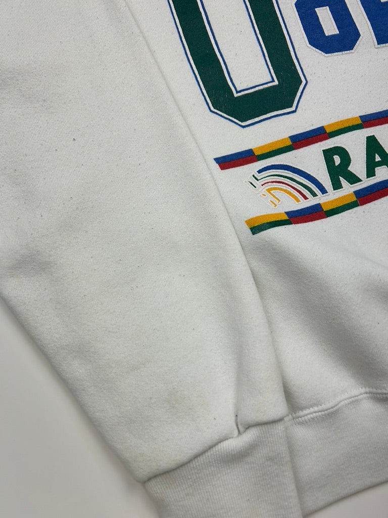 Vintage 90s University of Hawaii Rainbows Big Graphic Collegiate Sweatshirt Size XL