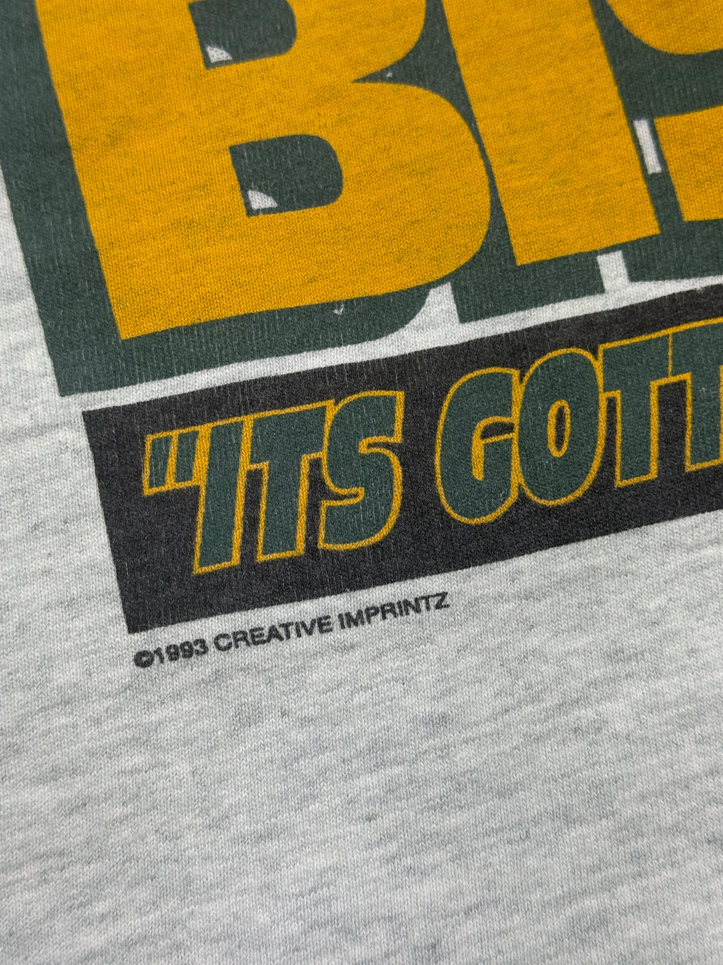 Vintage 1993 Air Bison Its Gotta Be Da Hooves NDSU Basketball NCAA T Shirt Size XXL 90s