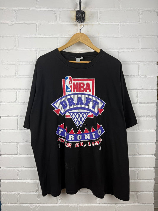 Vintage 1995 Toronto NBA Draft Starter Logo Graphic T Shirt Size XXL