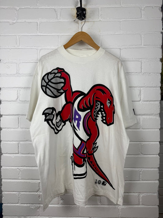 Vintage 1994 Toronto Raptors Big Logo Starter Graphic T Shirt Size XXL