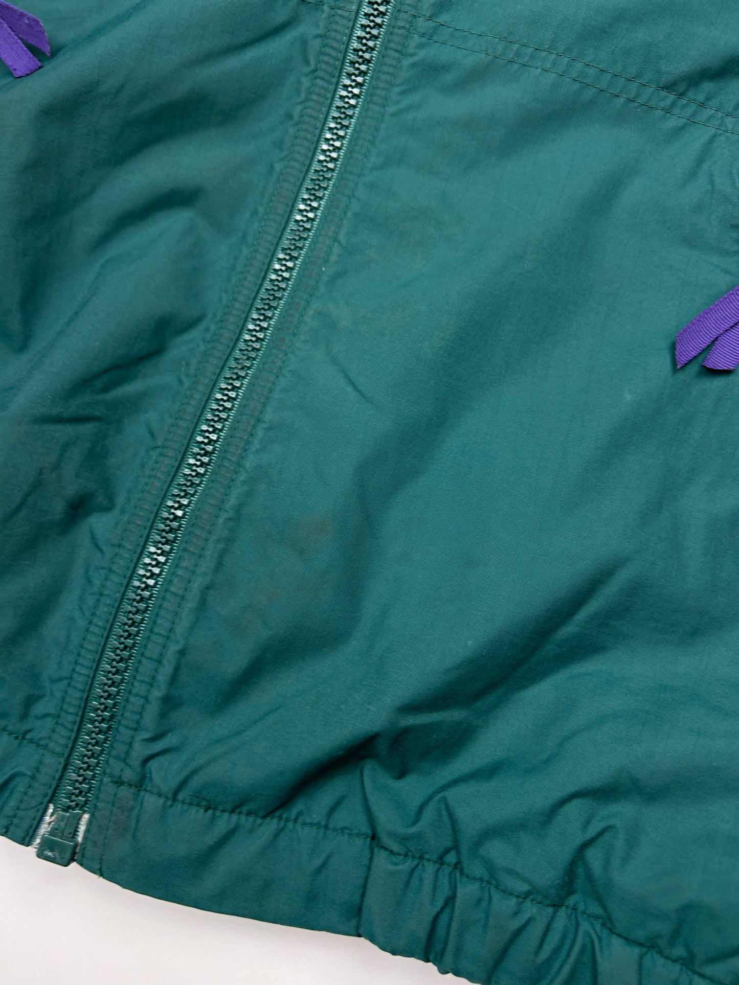 Vintage 90s Gap Fleece Lined Nylon Warm Up Bomber Jacket Size XL