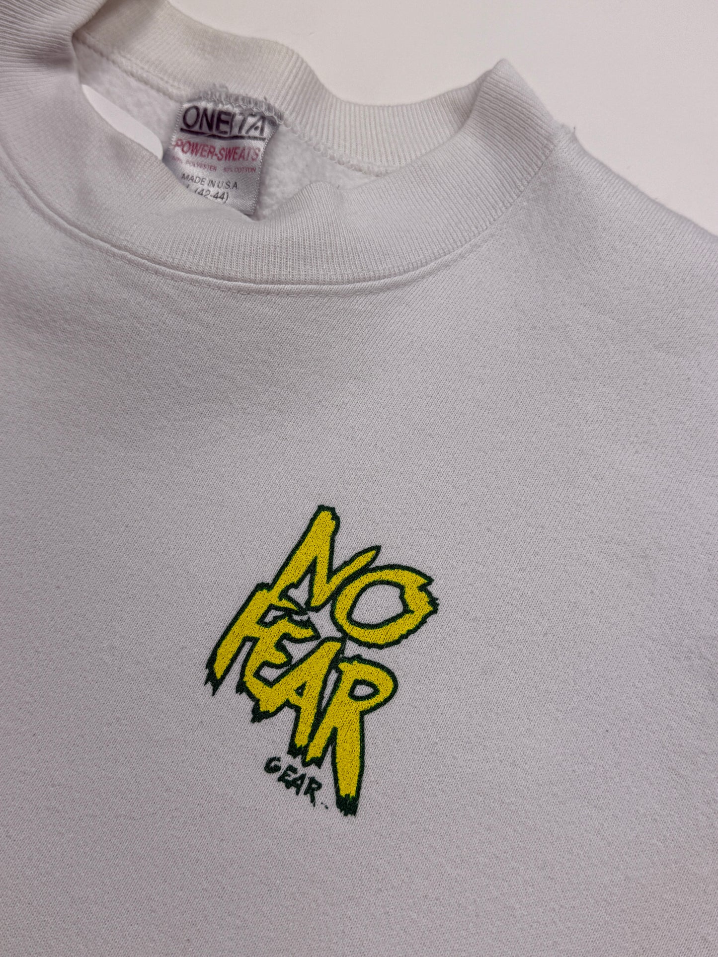 Vintage 90s No Fear Gear Mello Yello Nothing Mellow About It Promo Crewneck Sweatshirt Size L