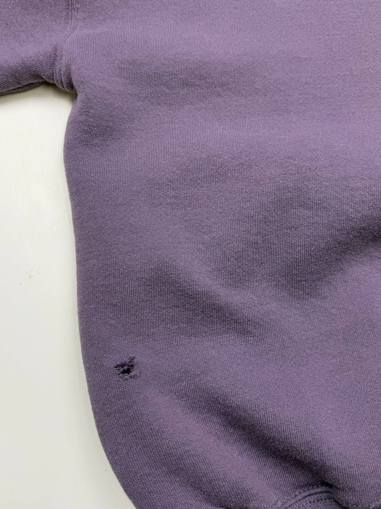 Russell Athletic Cropped Boxy Fit Blank Crewneck Sweatshirt Size L Violet Purple