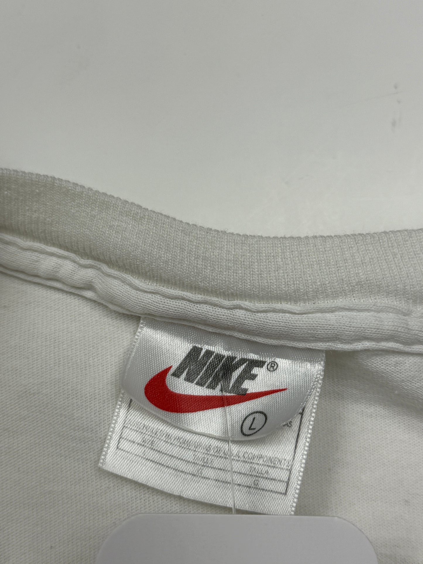 Vintage 90s Nike Just Do It Spell Out Swoosh Graphic T Shirt Size L