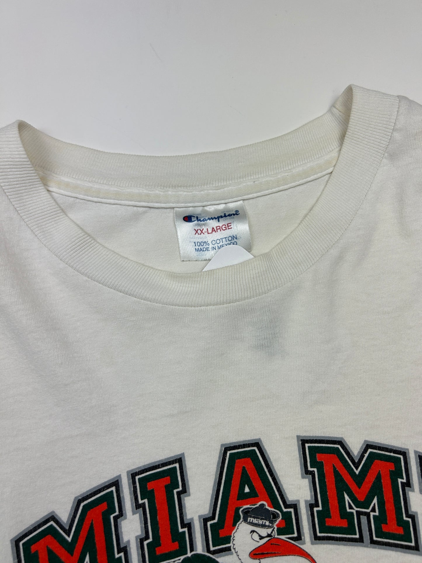 Vintage 2001 Miami Hurricanes National Champs Football Champion T Shirt Size XXL